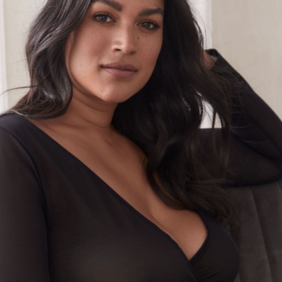 NWOT Addition Elle Short Mesh Bolero Size 4X - Picture 2 of 7